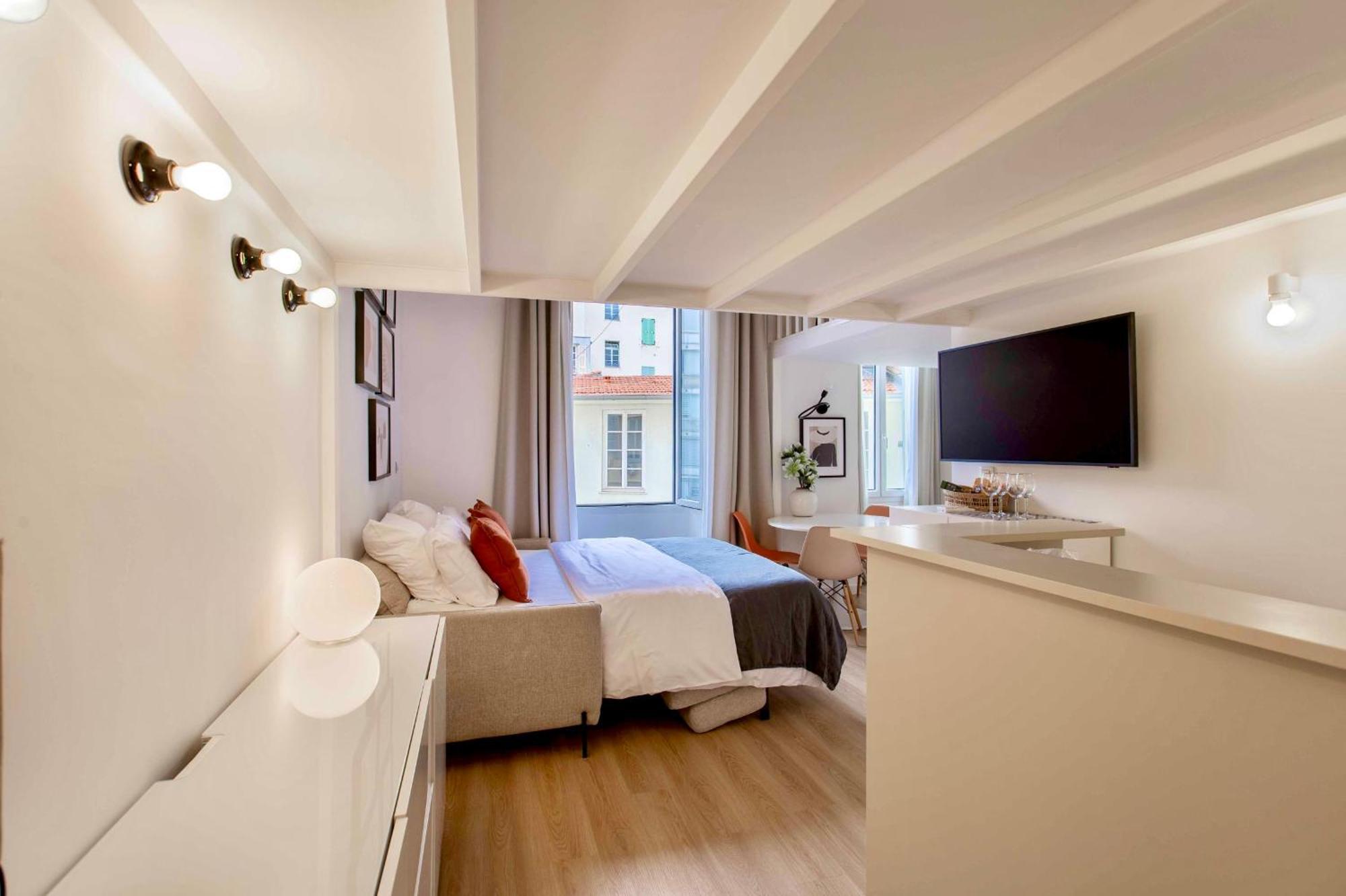 Suede Promenade Duplex Apartment At 1 Min From The Sea 2 Bathrooms Nice Buitenkant foto
