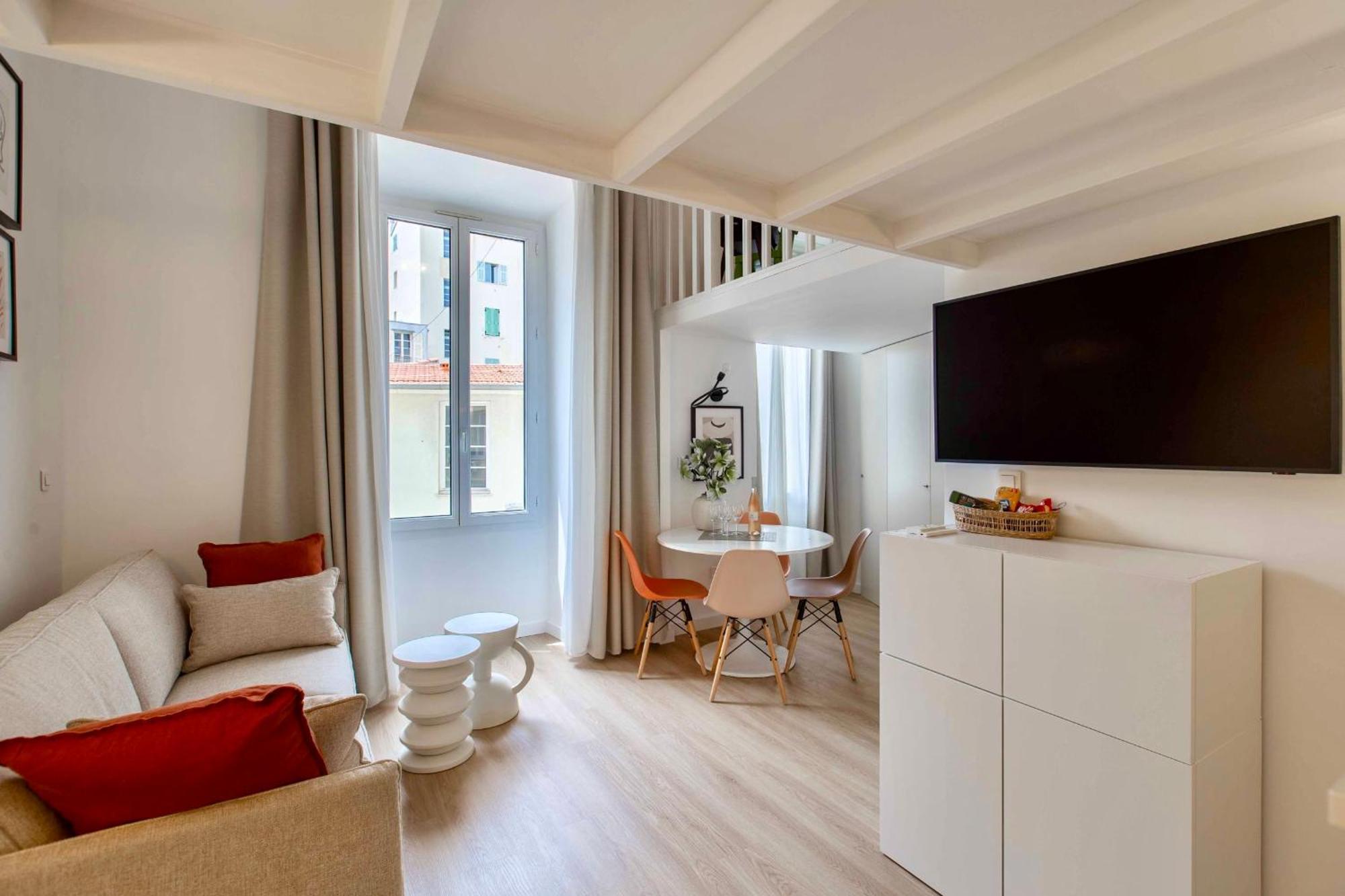 Suede Promenade Duplex Apartment At 1 Min From The Sea 2 Bathrooms Nice Buitenkant foto